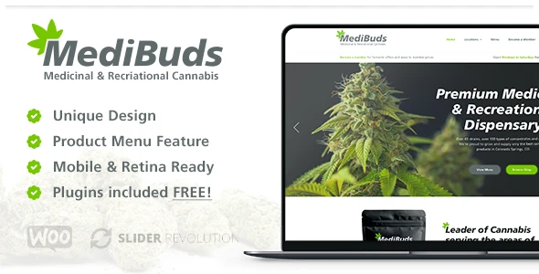 Medibuds – Medical Marijuana Dispensary WordPress Theme
