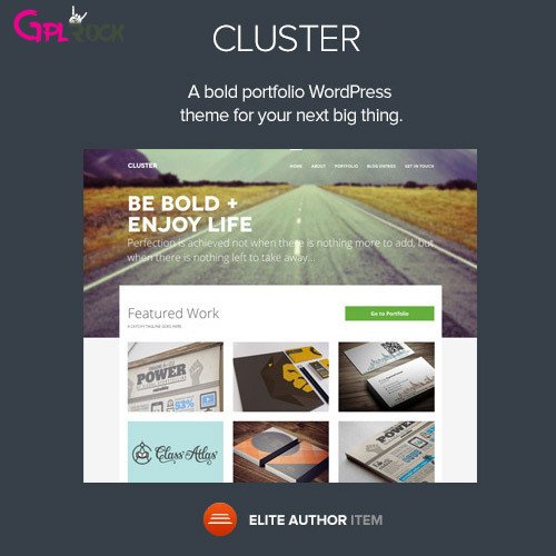 Cluster – A Bold Portfolio WordPress Theme