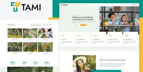 Tami – Landscape & Gardening Elementor Template Kit