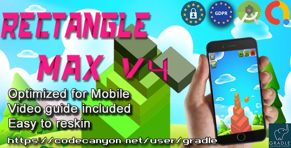 Rectangle Max (Admob + GDPR + Android Studio)