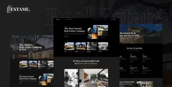 Estame – Real Estate Elementor Template Kit