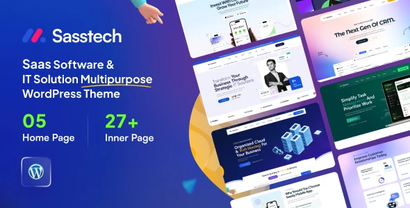 Sasstech – SaaS Software & IT Solution MultiPurpose WordPress Theme